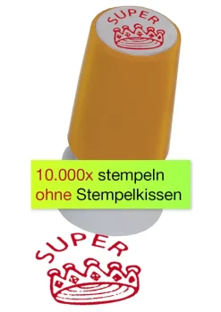 Siebdruck-Stempel "Perpetuum", "Krone super"
