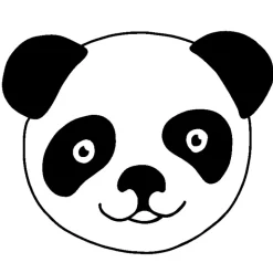 Siebdruck-Stempel "Perpetuum", "Panda"