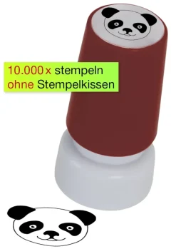Siebdruck-Stempel "Perpetuum", "Panda"