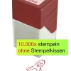 Siebdruck-Stempel "Perpetuum", Pinguin "Gute Arbeit!"