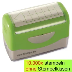 Siebdruck-Stempel "Perpetuum", "Rechen-Haus"