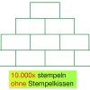 Siebdruck-Stempel "Perpetuum", "Rechen-Pyramide"