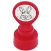 Siebdruck-Stempel "Perpetuum" rund "Hase"