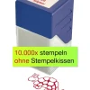 Siebdruck-Stempel "Perpetuum", Schildkröte "Nicht aufgeben!"