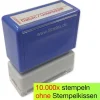 Siebdruck-Stempel "Perpetuum", "Unterschrift"
