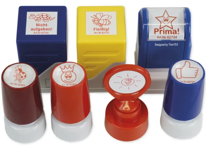 Siebdruck-Stempel-Set "Positive Verstärkung", Basis 8-tlg., in Box