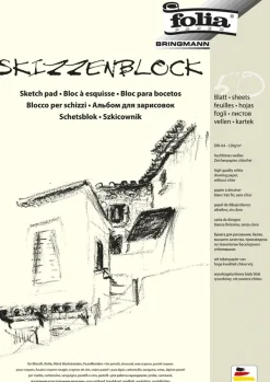 Skizzenblock DIN A4, 50 Blatt