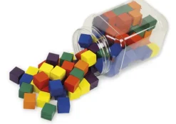 Soma-Holz-Würfel L, farbig, 102-tlg. in Dose