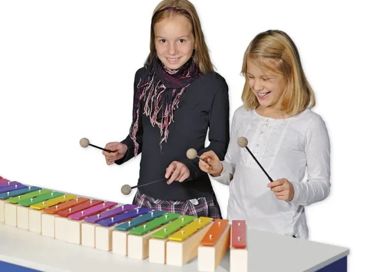 SONOR Klingende Stäbe, Tenor-Alt c1 - c3, mit Notenaufdruck und Schlägel, KS 40 L1 BW DE Satz