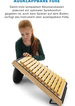 SONOR SMART Xylophon, Alt c1-a2 + fis1, b1, fis2, mit Schlägel, zum Stapeln, ASX 100 DE