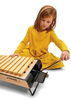SONOR SMART Xylophon, Sopran c2-a3 + fis2, b2, fis3, mit Schlägel, zum Stapeln, SSX 100 DE