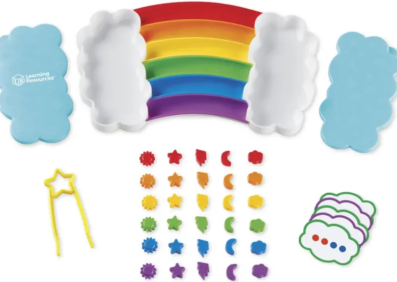 Sortier-Spiel "Regenbogen", 37-tlg.