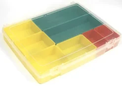 Sortiments-Box aus Kunststoff mit 8 Fächern