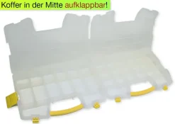 Sortiments-Koffer mit 34 Vario-Fächern, zweiseitig