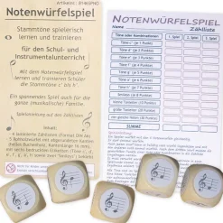 Spiel Notenwürfel c'-h', 9-tlg.