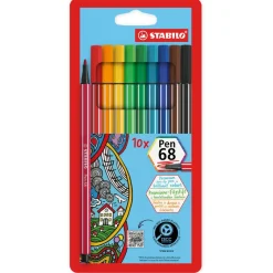 Stabilo Pen 68 Filzstifte, 10-tlg.