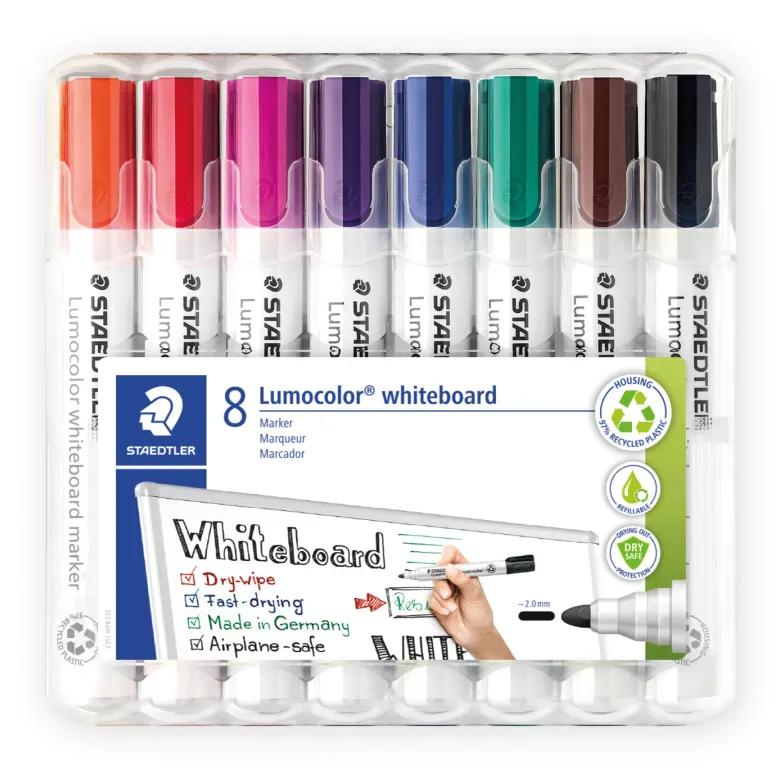 Staedtler Lumocolor Whiteboard-Marker, 8-tlg.