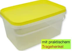 Stapel-Box aus Kunststoff mit Henkel XS, rechteckig