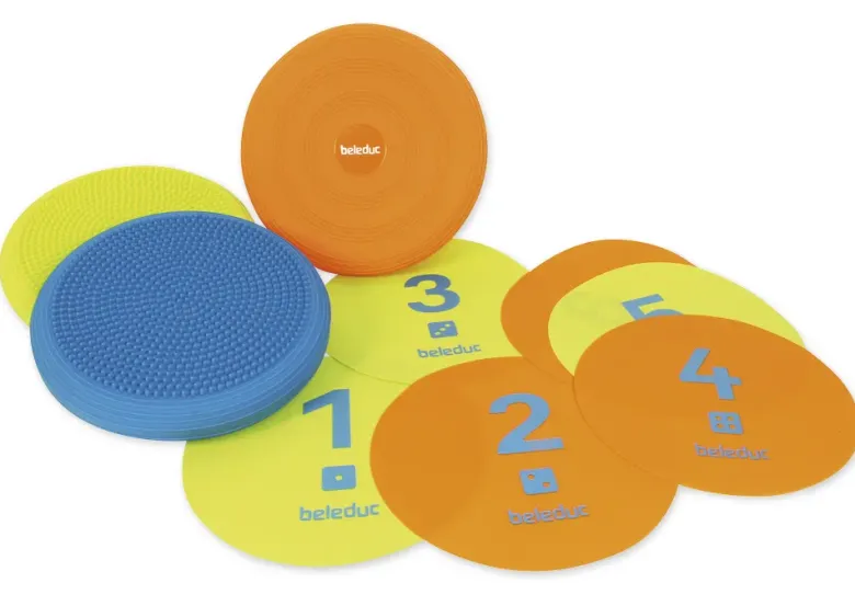 Stepping Stones mit Zahlen 1 bis 6, 12-tlg.