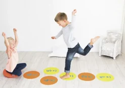 Stepping Stones mit Zahlen 1 bis 6, 12-tlg.