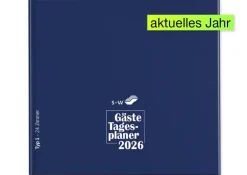 s+w Gäste-Tages-Planer 2026, Typ1, 24 Zimmer