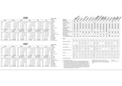 s+w Gäste-Tages-Planer 2026, Typ1, 24 Zimmer