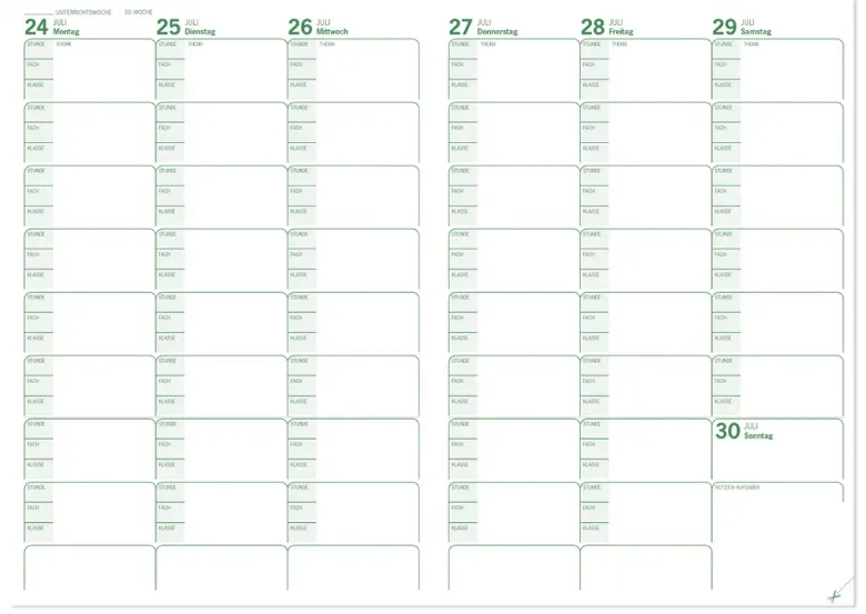 s+w Unterrichts-Planer A5++ 26/27