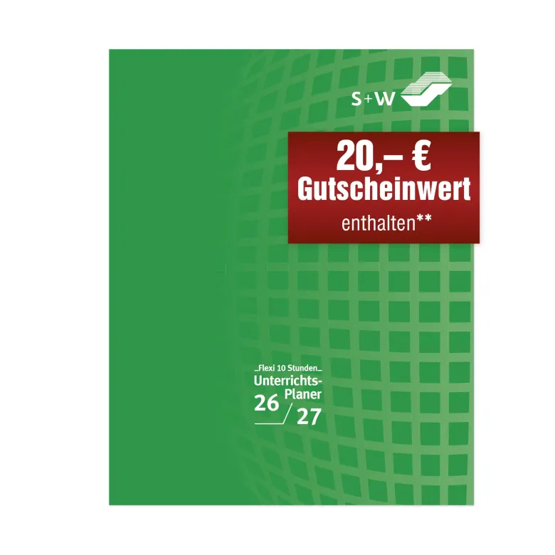s+w Unterrichts-Planer A4++ 26/27 Flexi - 10 Stunden