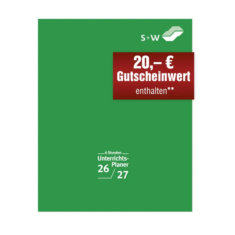 s+w Unterrichts-Planer A4++ 26/27 - 6 Stunden