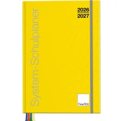 System-Schulplaner-Set 2026/2027 A5-Plus, gelb