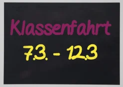 Tafelfolie A4 selbstklebend, schwarz, 2 Stück