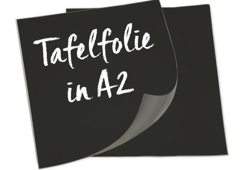 Tafelfolie A2 selbstklebend, schwarz, 2 Stück