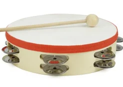 Tamburin mit Schlägel, 20 cm ø