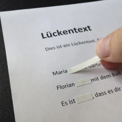 Text-Abdeckband weiß, abziehbar, 4,2mm/17,7m