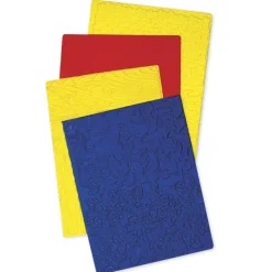 Textur-Rubbelplatten, 4-tlg.