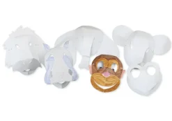 Tiermasken aus Papier, 30 Stück