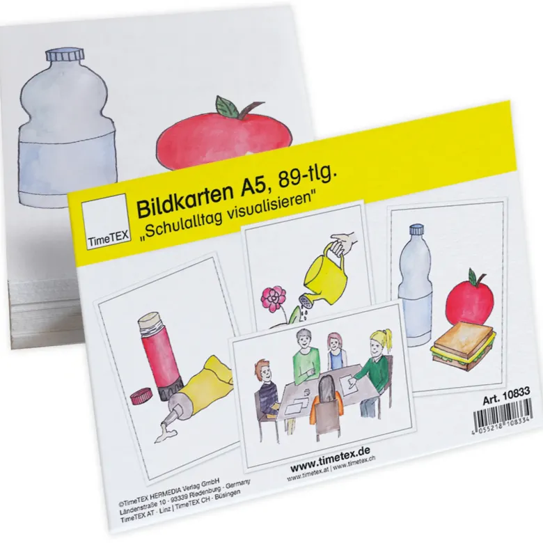 TimeTEX Bildkarten "Schulalltag visualisieren", 89-tlg.
