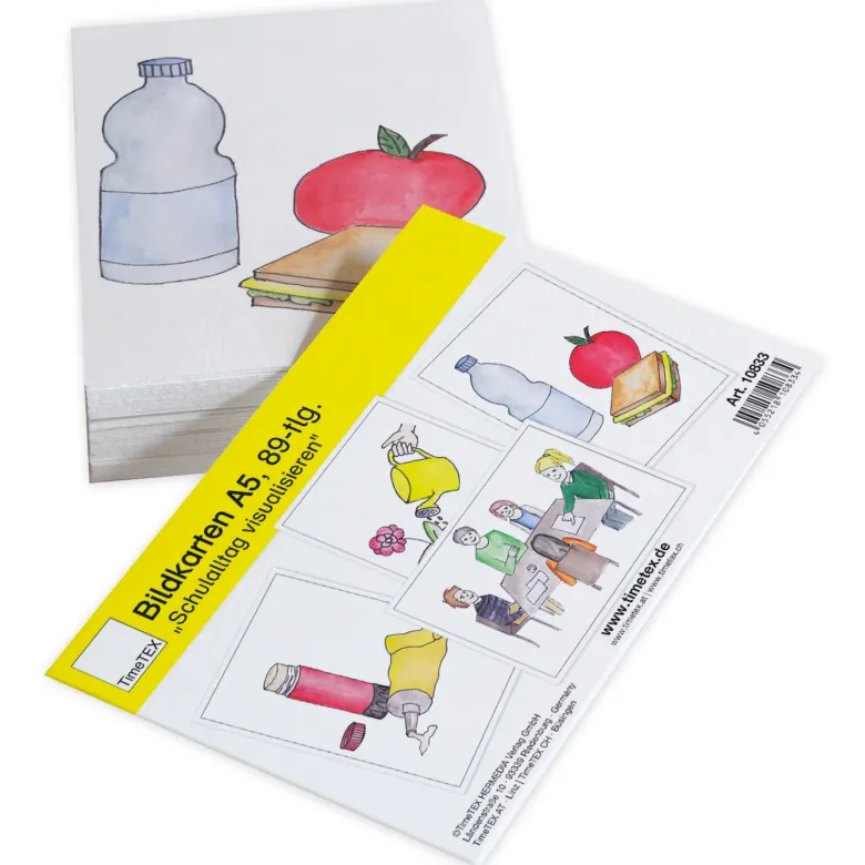 TimeTEX Bildkarten "Schulalltag visualisieren", 89-tlg.