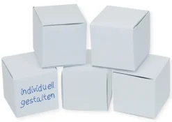 TimeTEX Blanko-Würfel aus Pappe, 5 cm, 5 Stück