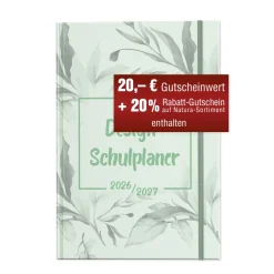 TimeTEX Design-Schulplaner A4-Plus 2026/2027, mint