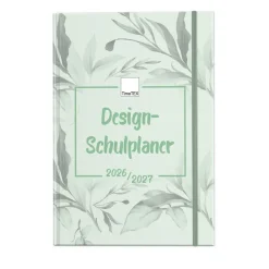 TimeTEX Design-Schulplaner A4-Plus 2026/2027, mint
