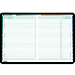TimeTEX Digitaler Design-Schulplaner DigiPlan 2026/2027, mint