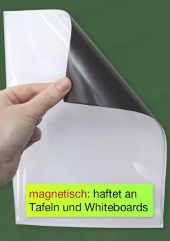 TimeTEX Einstecktasche A4 magnetisch, weiß