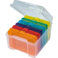 TimeTEX Farb-Boxen in der Box, transparent, 7-tlg.