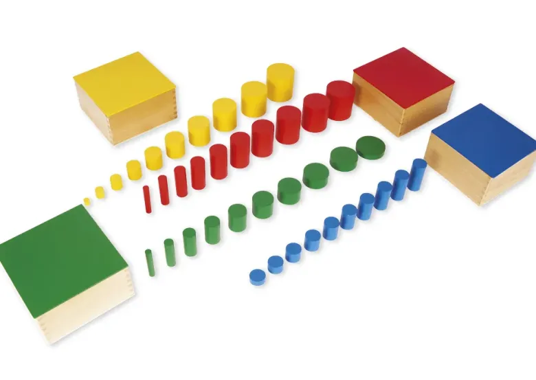 TimeTEX Farbige Zylinder "Montessori Premium"