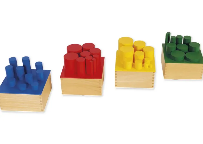 TimeTEX Farbige Zylinder "Montessori Premium"
