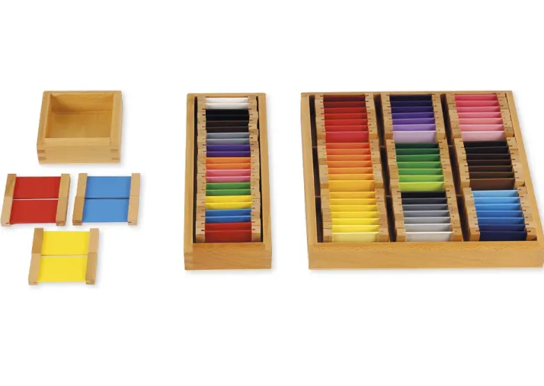 TimeTEX Farbtäfelchen, Satz 1, 3 Paare "Montessori Premium"