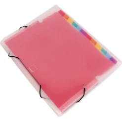 TimeTEX Fächermappe A4-Plus, transparent farbig