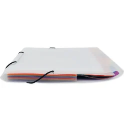 TimeTEX Fächermappe A4-Plus, transparent farbig