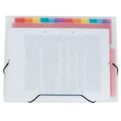 TimeTEX Fächermappe A4-Plus, transparent farbig